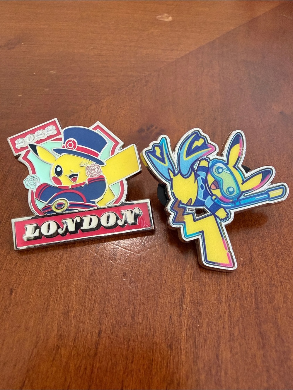 Pikachu World Championships Pin Set - 2022 London and 2024 Hawaii